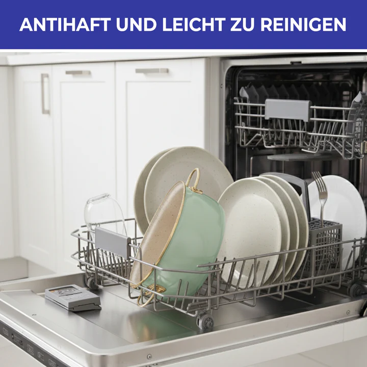 Bonera Vintage Topfset 3-teilig Induktion – Emaille Kochtöpfe 16 / 20 / 22 cm