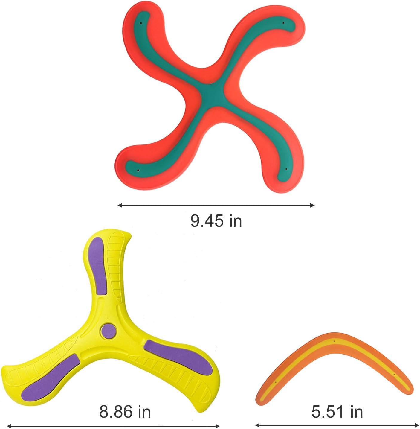Boomerang Set 4er Kinder Wurfspiel Outdoor Anfänger Spielzeug