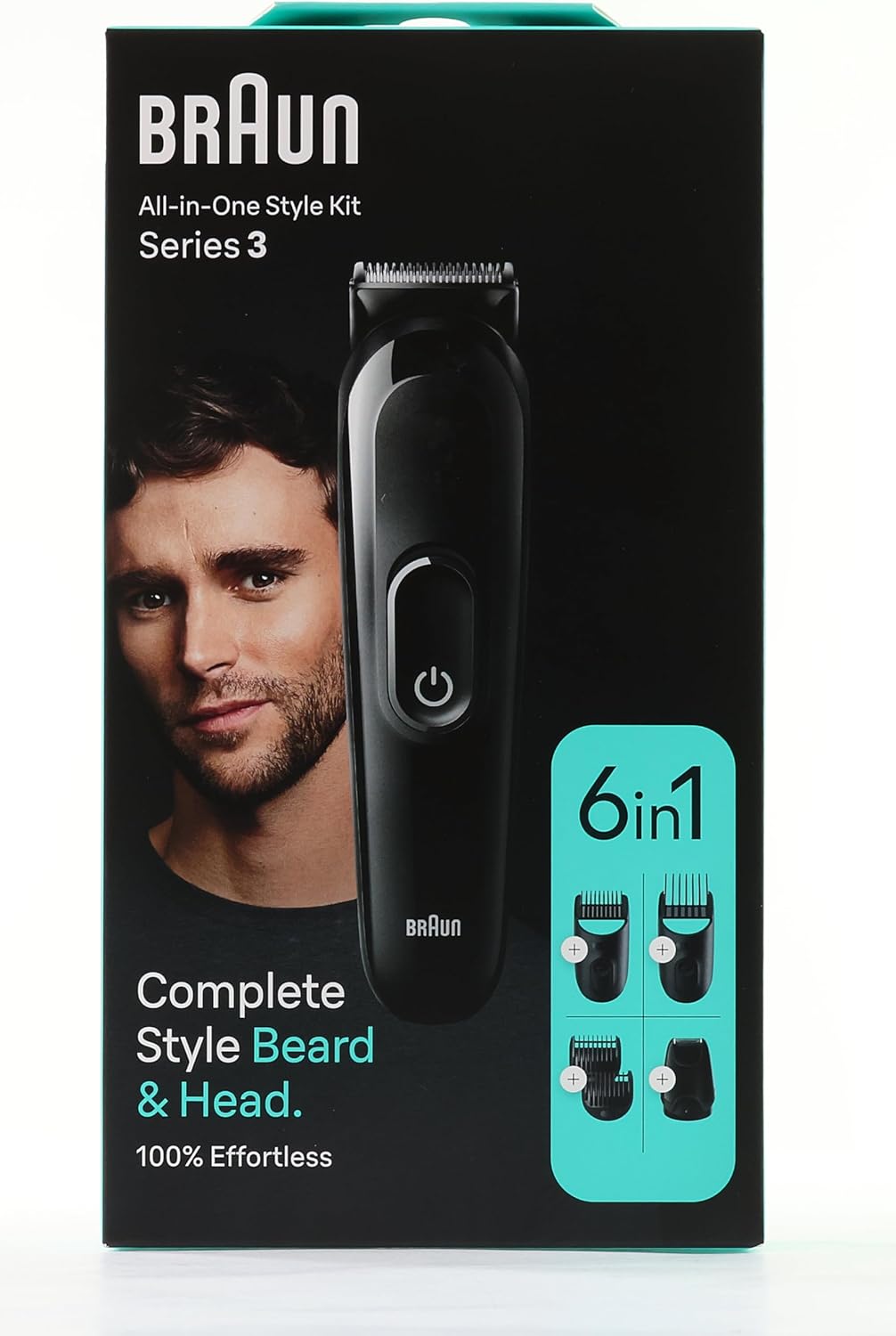 Braun Multi-Grooming Kit 3, 6-in-1 beard trimmer and hair clipper MGK3420 black 