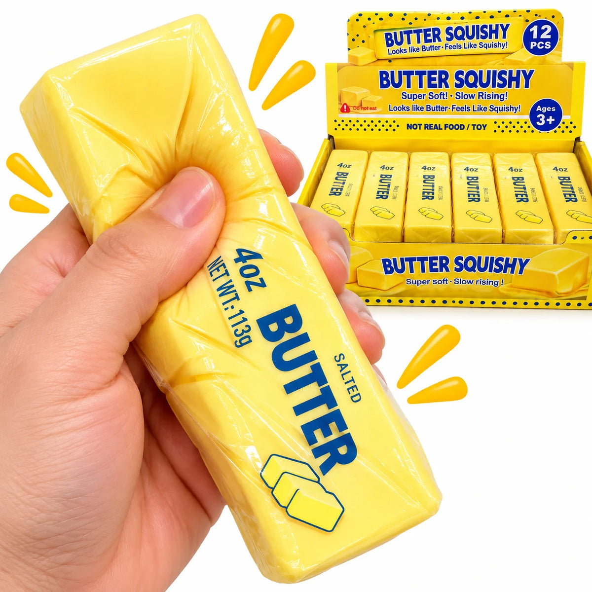 Butter Squishy Slow Rising Fidget Toy Knautschspielzeug Geschenk 1 Stück