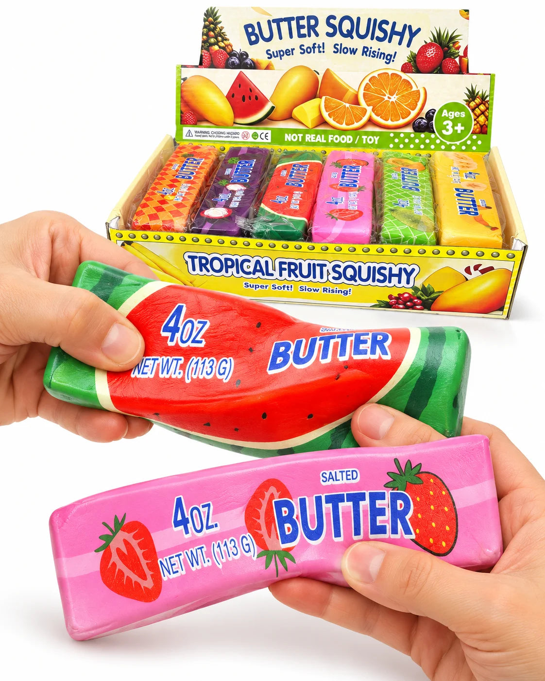 Butter Stick Squishy Weiches Anti‑Stress Fidget Spielzeug für Kinder Erwachsene