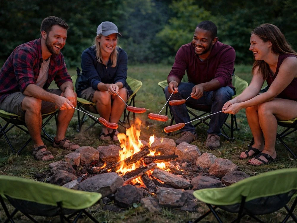 Camping Angelstuhl Klappstuhl faltbar Outdoor Stuhl mit Tasche Grün
