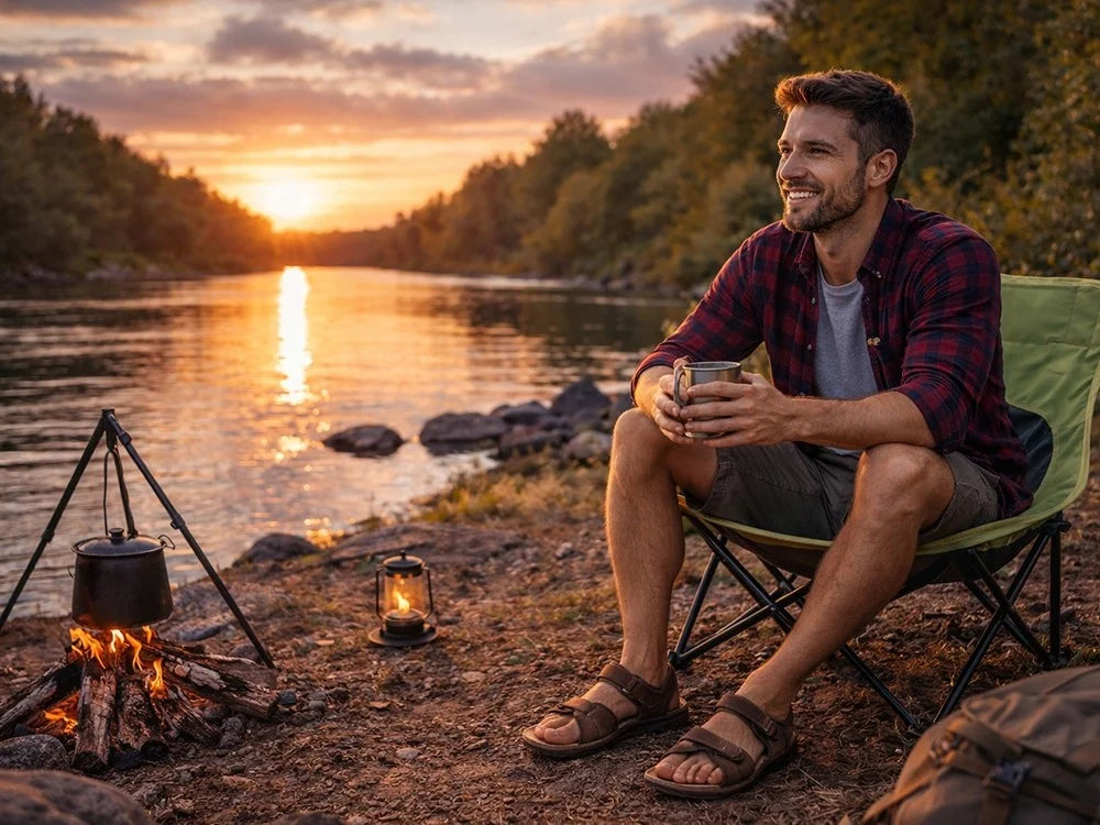 Camping Angelstuhl Klappstuhl faltbar Outdoor Stuhl mit Tasche Grün