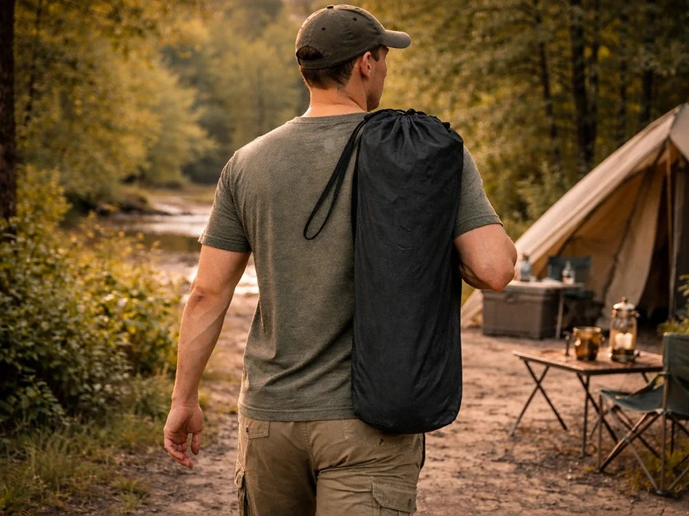 Camping Angelstuhl Klappstuhl faltbar Outdoor Stuhl mit Tasche Grün