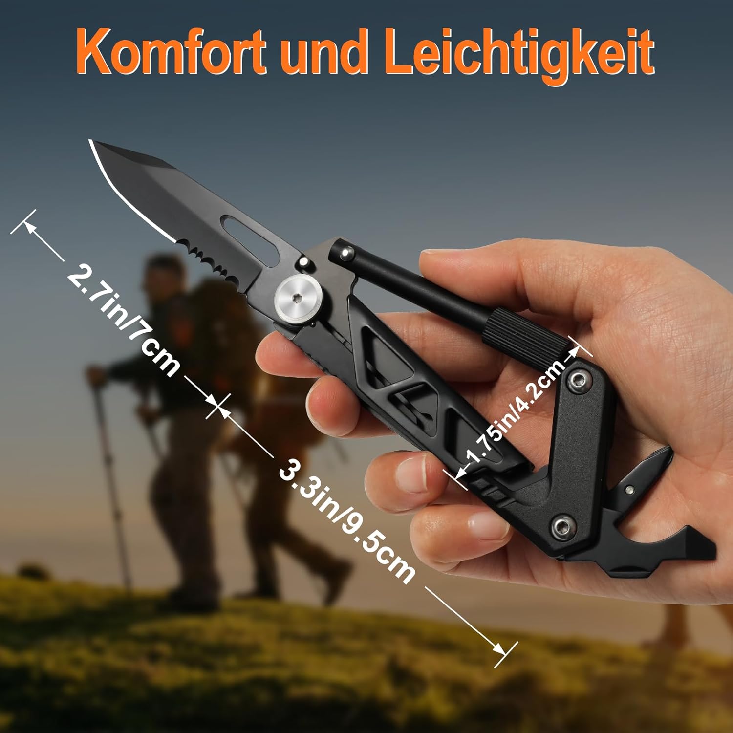 7 in 1 multitool pliers knife scissors saw pocket knife multifunctional tool 