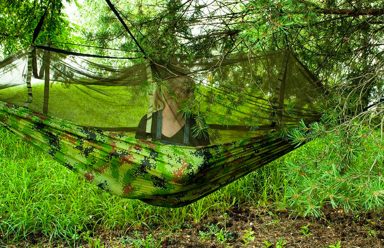 Hammock Outdoor with Mosquito Net Tent Tarp Tarpaulin Outdoor Hammock Camping 