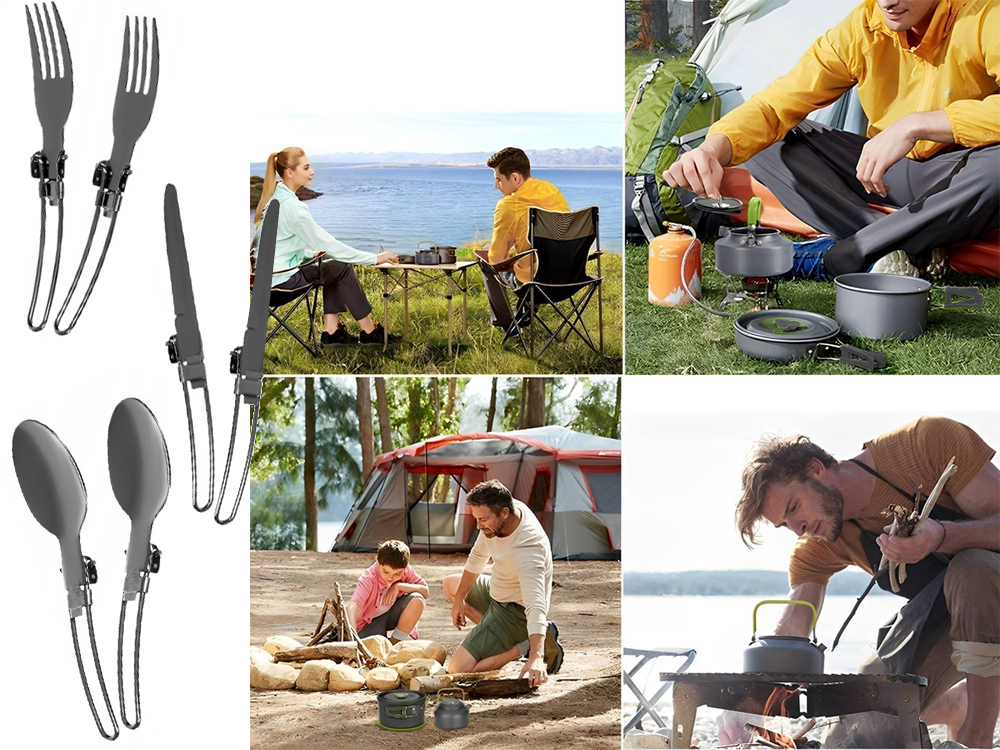 Camping Kochgeschirr Set 18 in 1 – Kessel, Topf & Pfanne für Outdoor, Wandern & Trekking