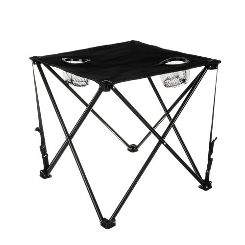 Camping Set 2x Klappstuhl Tisch faltbar Angelstuhl Outdoor mit Getränkehalter&Taschen