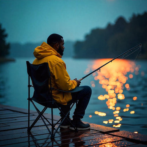 Camping Set 2x Klappstuhl Tisch faltbar Angelstuhl Outdoor mit Getränkehalter&Taschen