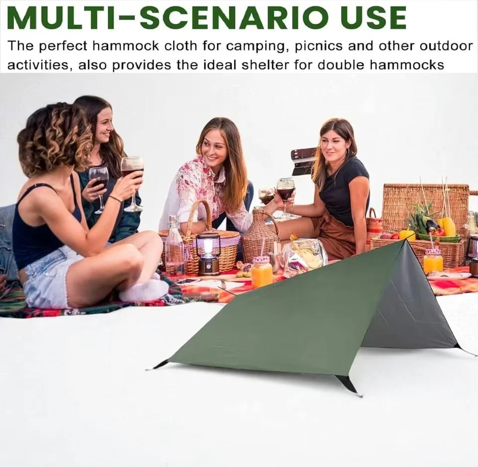 Camping Tarp 3x3m Wasserdicht Zeltplane Sonnensegel Anti UV Outdoor