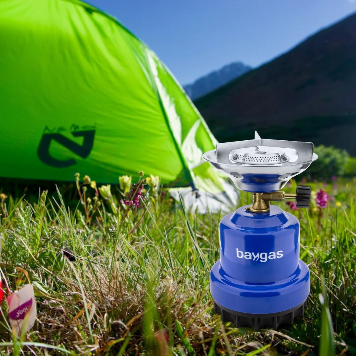 Campingkocher Gaskocher Set mit 190 g Butan Stechkartuschen – kompakter Outdoor Kocher, verschiedene Varianten wählbar