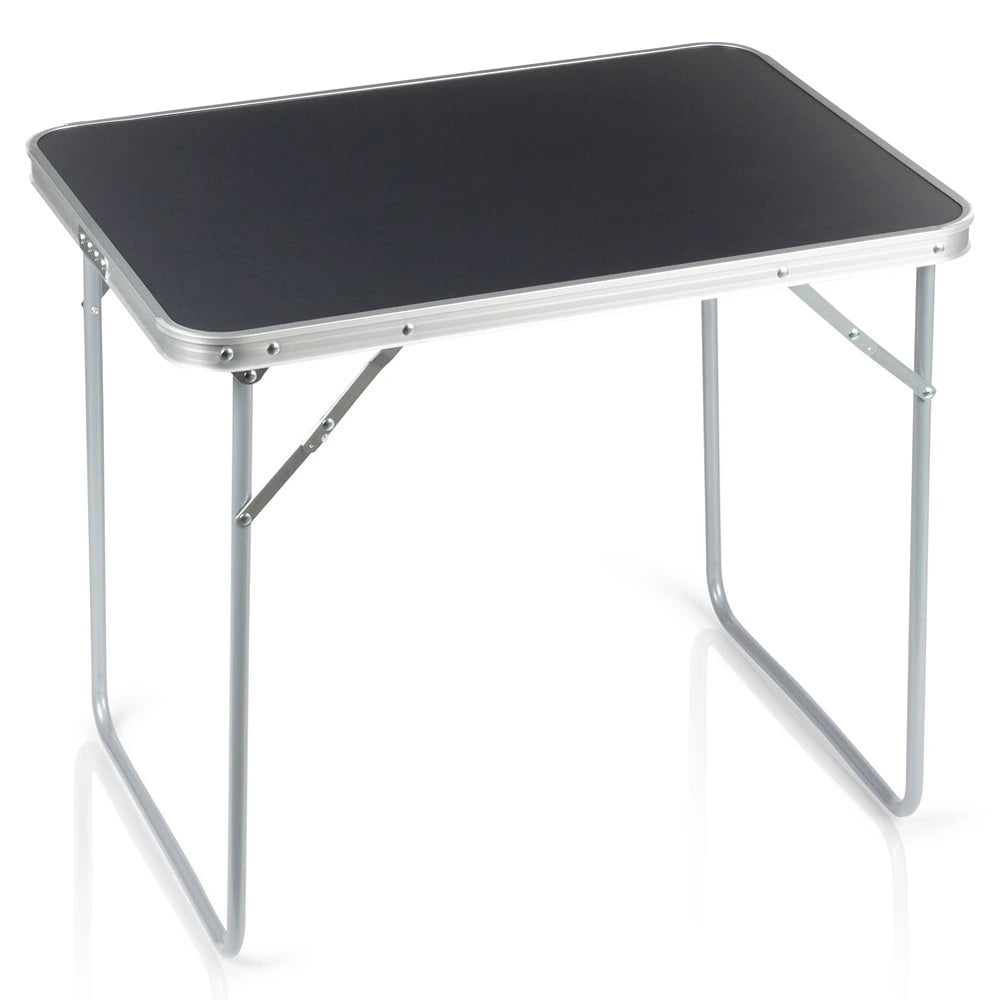 Campingtisch Klappbar 70x50 cm in Holzoptik – Faltbarer Gartentisch für Camping, Balkon, Garten, Picknick und Outdoor