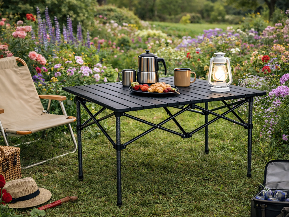 Campingtisch klappbar 95x55 faltbar Angeltisch Balkon Terrasse Outdoor Tisch