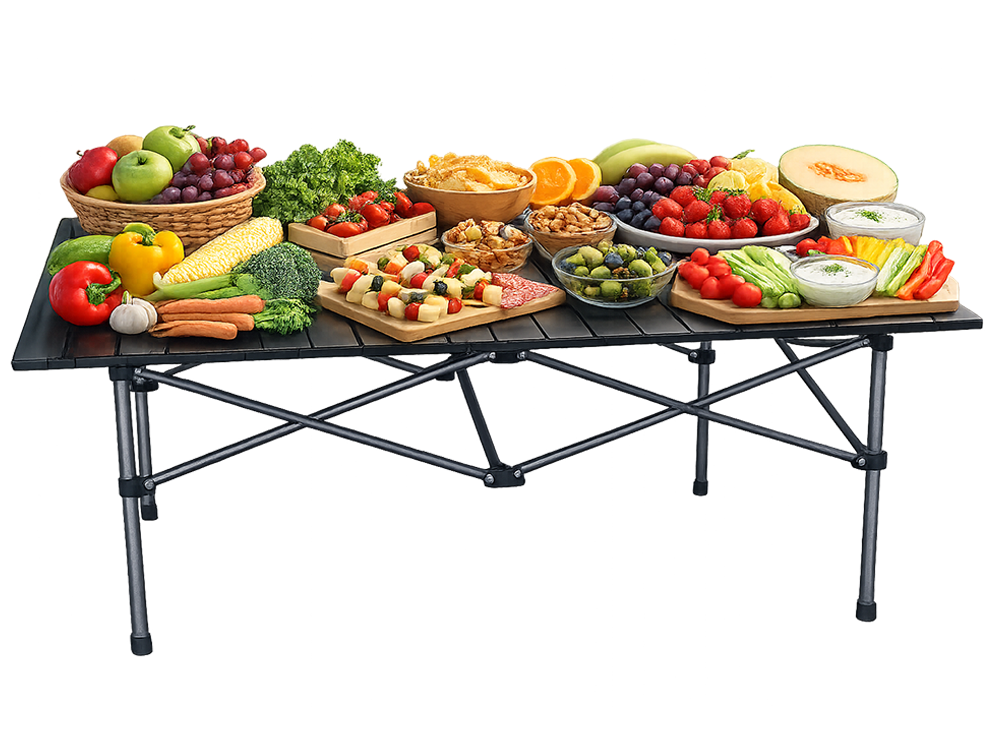 Campingtisch klappbar 95x55 faltbar Angeltisch Balkon Terrasse Outdoor Tisch