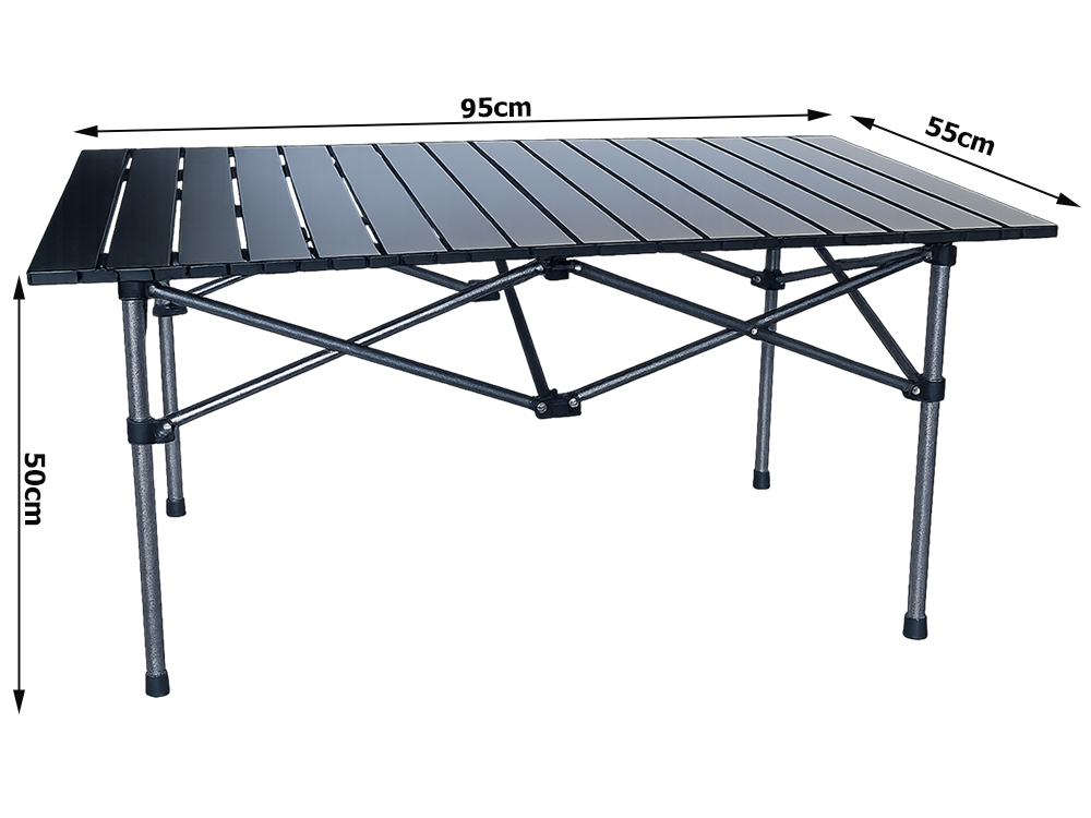 Campingtisch klappbar 95x55 faltbar Angeltisch Balkon Terrasse Outdoor Tisch