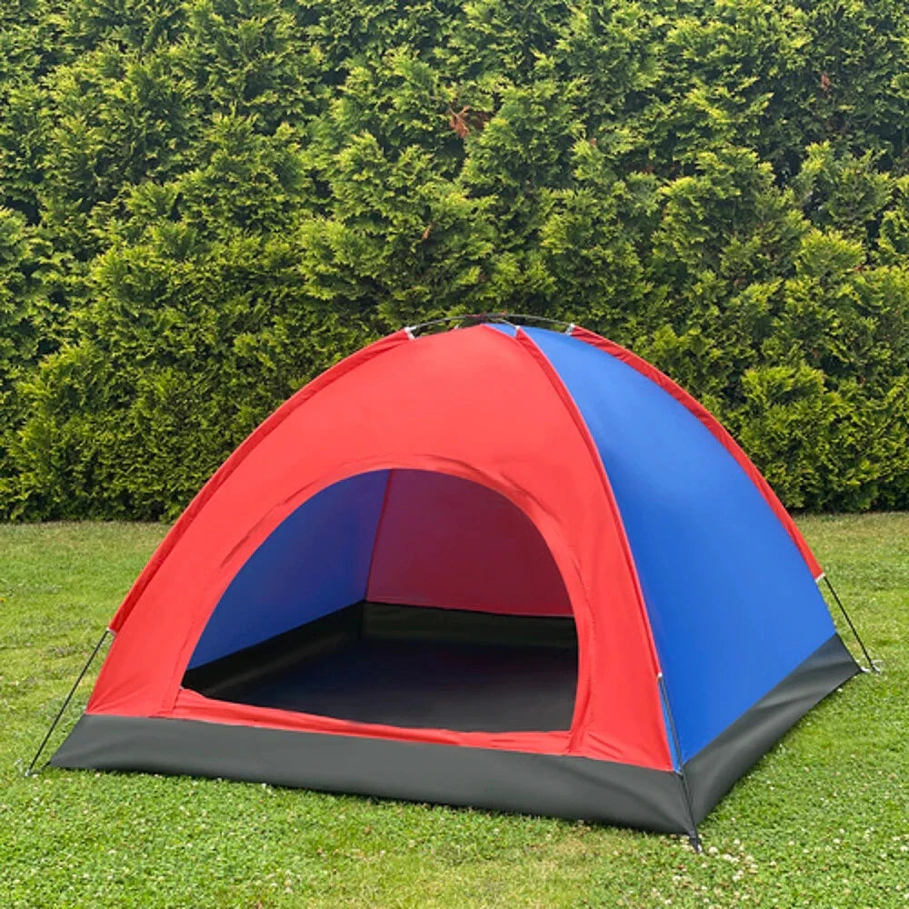 TRIZAND Campingzelt für bis zu 4 Personen – 190 × 190 × 123 cm mit Moskitonetz, Tragetasche und Regenschutz