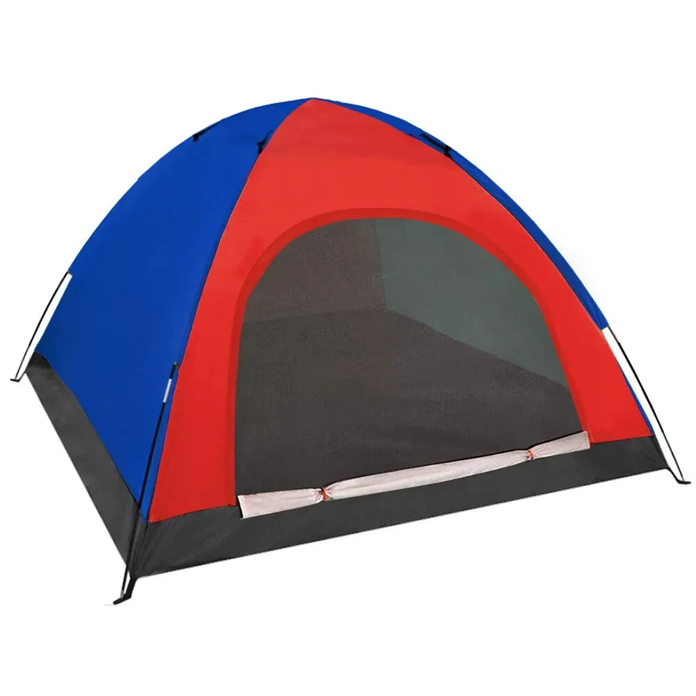 TRIZAND Campingzelt für bis zu 4 Personen – 190 × 190 × 123 cm mit Moskitonetz, Tragetasche und Regenschutz