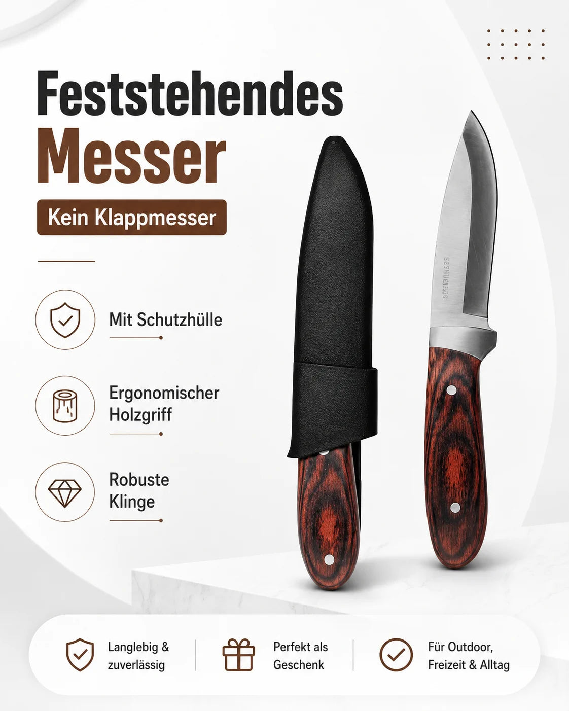 CRIVIT Taschenmesser mit Gürteltasche Klappmesser Edelstahl Modell Auswahl