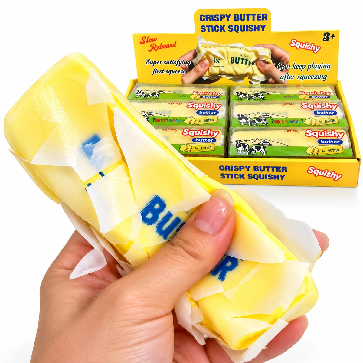 Crispy Butter Stick Squishy Slow Rising Fidget Toy Knautschspielzeug Geschenk