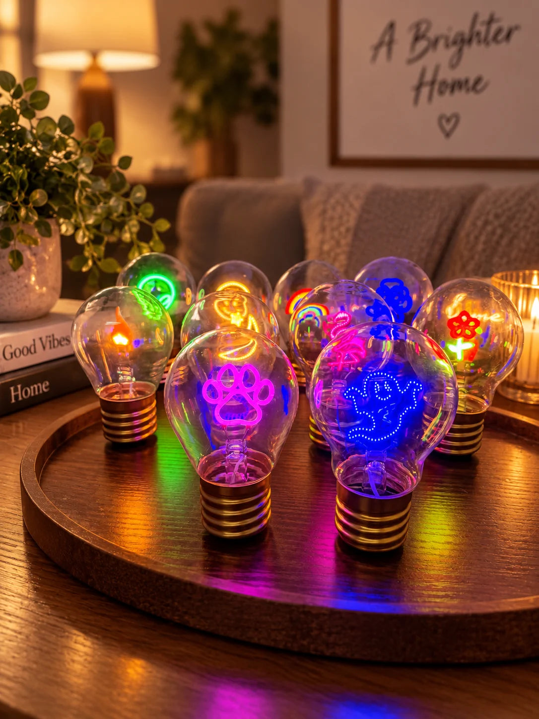 Dekoleuchte Glühbirne Akku USB-C Nachtlicht Geschenk Deko Tischlampe
