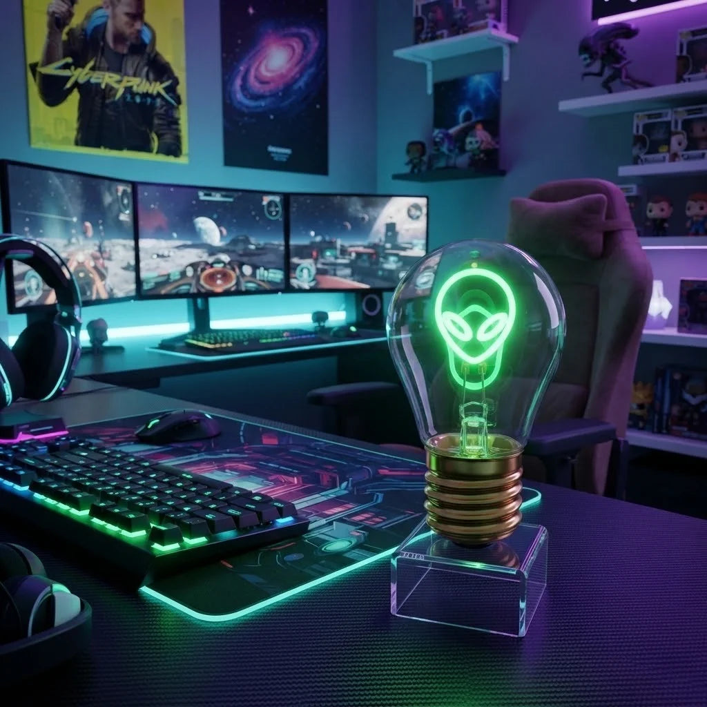 Dekoleuchte Glühbirne Akku USB-C Nachtlicht Geschenk Deko Tischlampe