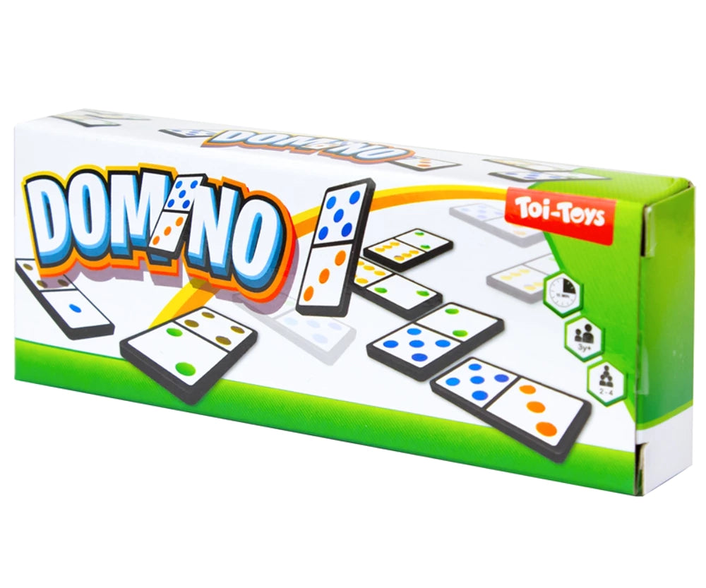 Dominospiel Mini Reisespiel 13x5 cm – Klassisches Domino Strategiespiel