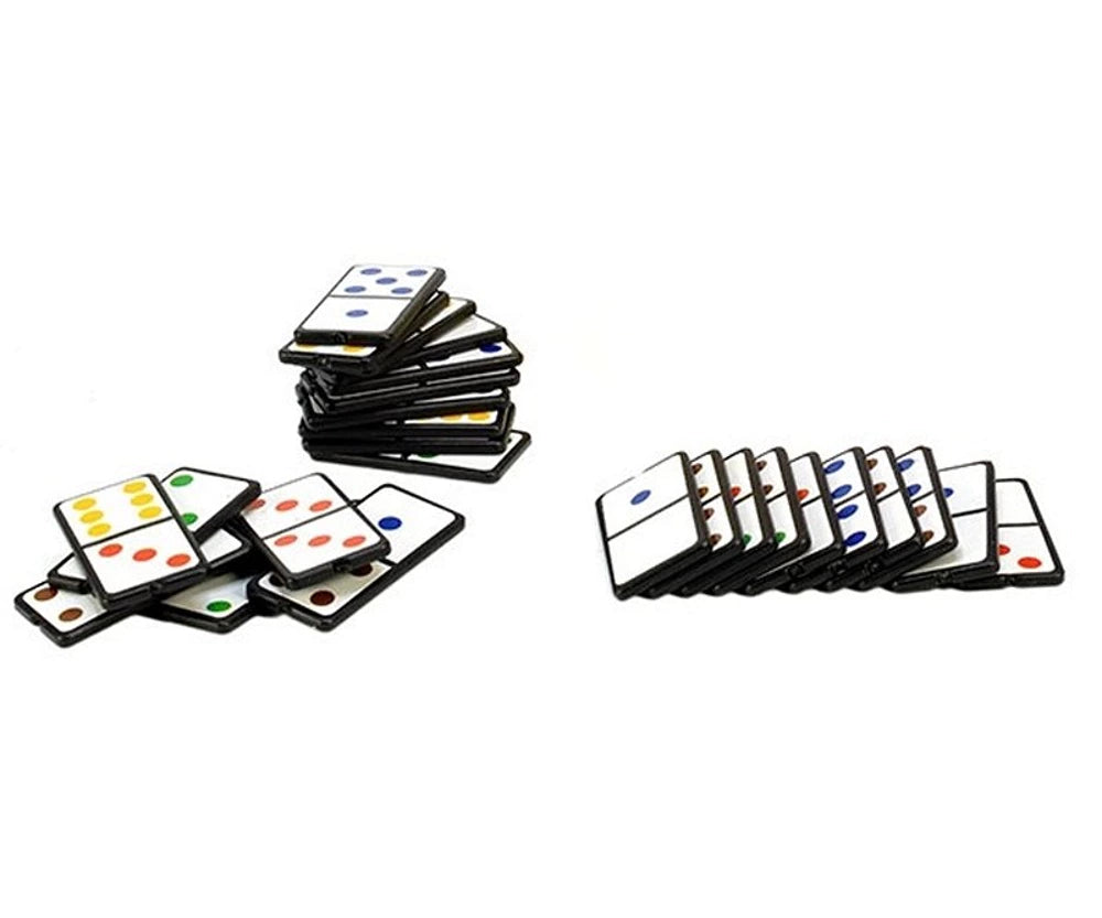 Dominospiel Mini Reisespiel 13x5 cm – Klassisches Domino Strategiespiel