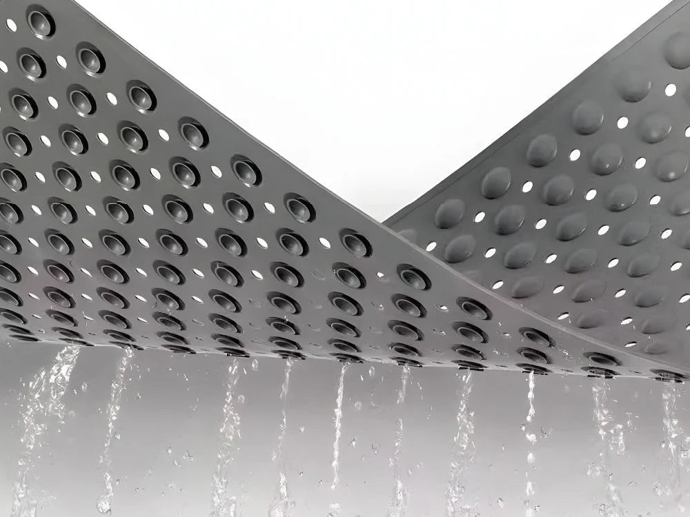 Duschmatte Antirutsch 69x35,5cm Grau Badewannenmatte Saugnäpfe Massage PVC