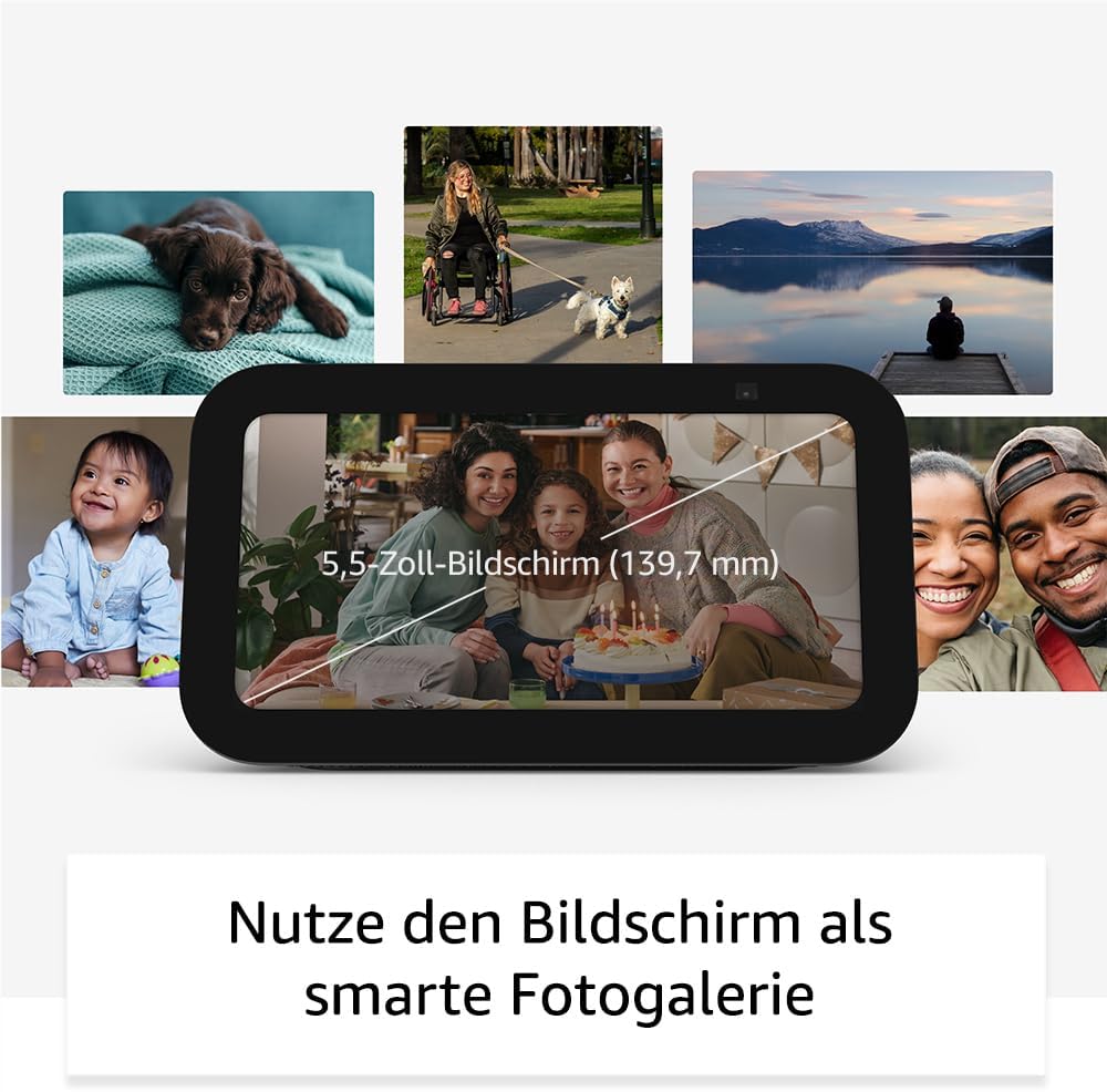 Echo Show 5 – 5,5" Smart Display mit Alexa, Smart-Home Steuerung, Anthrazit