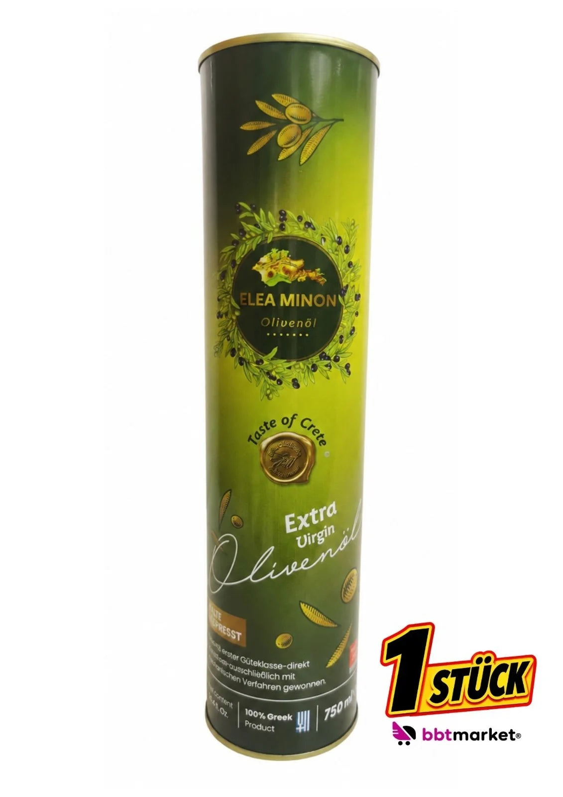 Elea Minon Extra Natives Olivenöl  0,75L  Kaltgepresst aus Kreta, Griechisches