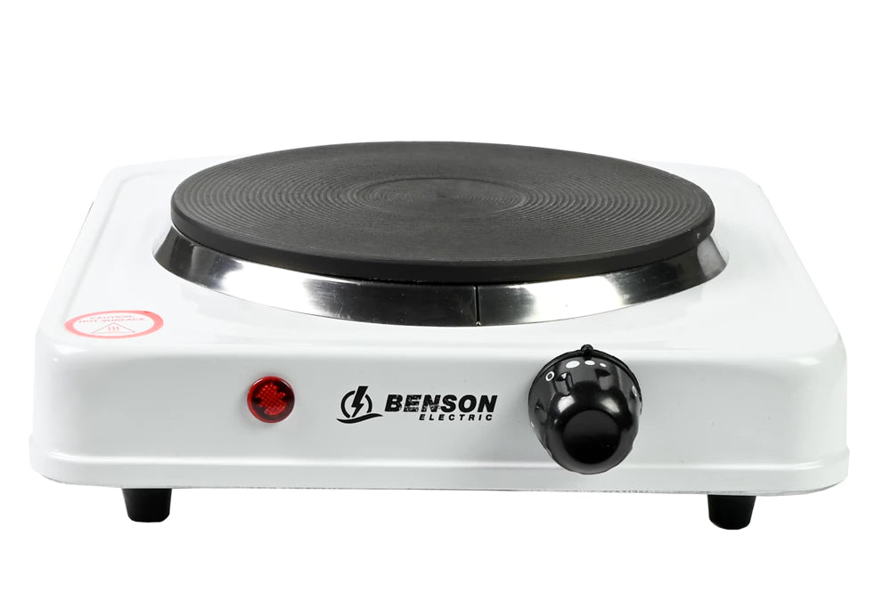 Einzelkochplatte 1000W mit Thermostat & Edelstahl-Heizplatte – Tragbarer Elektroherd für Camping, Urlaub & Outdoor