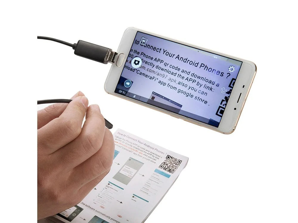 Endoskop Kamera 10m USB Android PC Inspektionskamera 5,5mm LED IP67 OTG