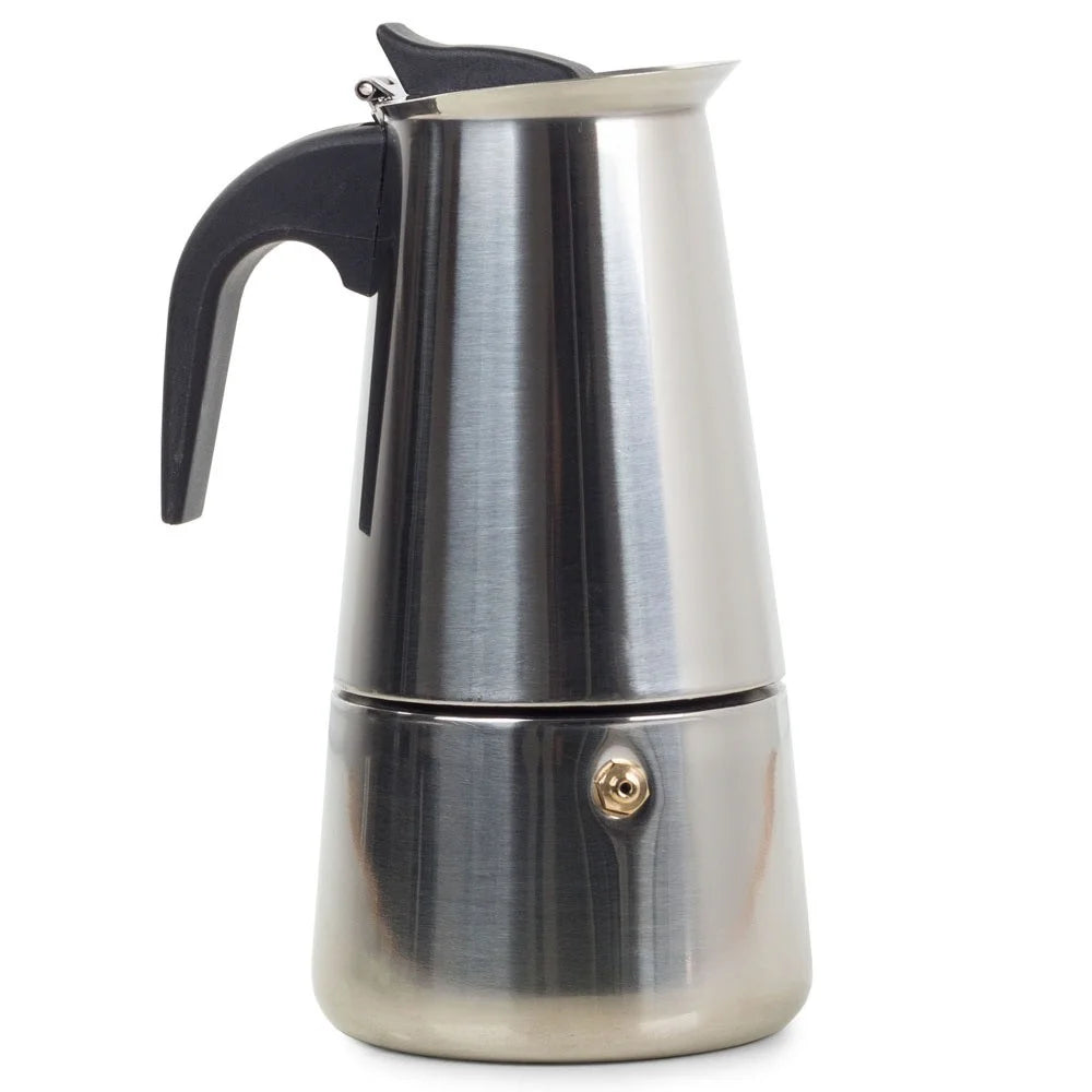 Espressokocher 300ml 6 Tassen Edelstahl Mokkakanne Kaffeekocher Induktion