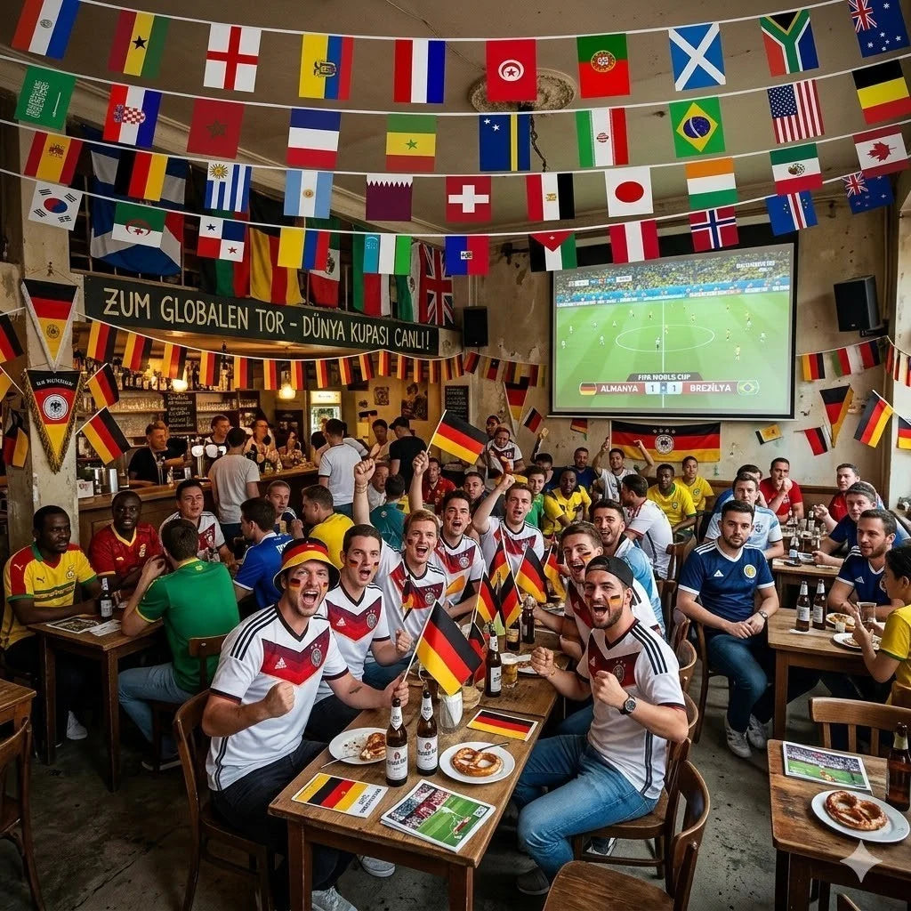 Fahnengirlande Länderflaggen Girlande 13m 48 Nationen WM EM Party Deko