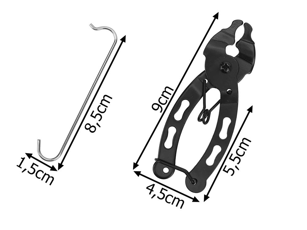Fahrrad Kettenzange Set – Kettenwerkzeug Kettenöffner mit Haken