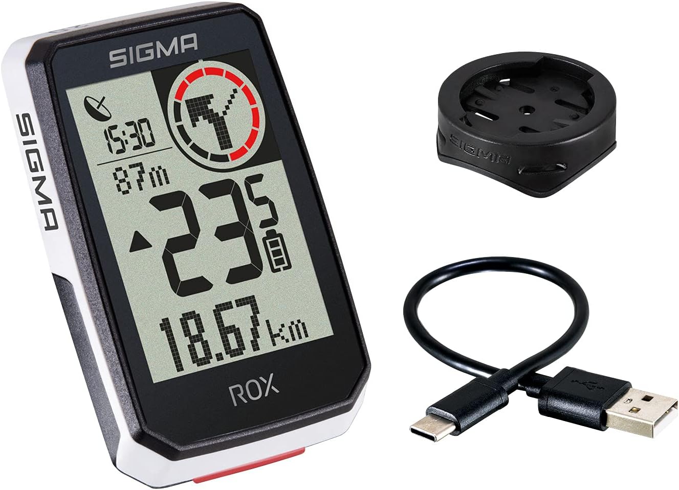 Sigma ROX 2.0 Fahrrad-Navi Fahrrad GPS, GLONASS, spritzwassergeschützt
