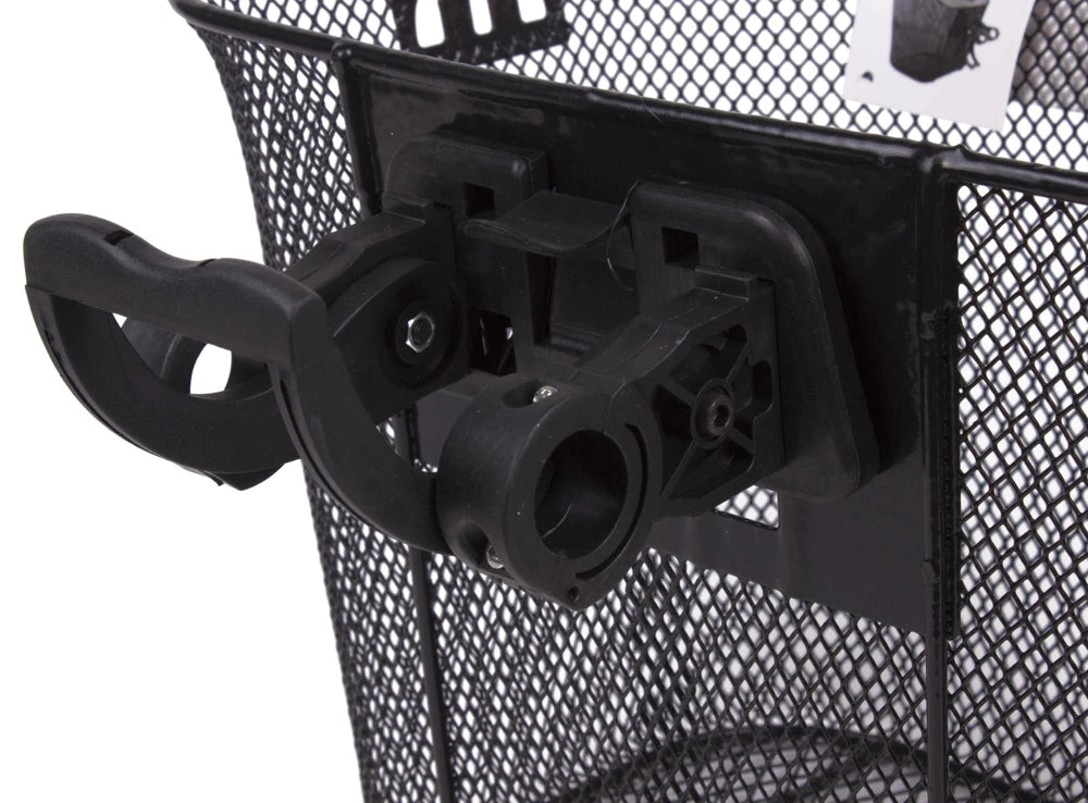 Abnehmbarer Fahrradkorb aus Metall 25L mit Lenker-Halterung & Tragegriff