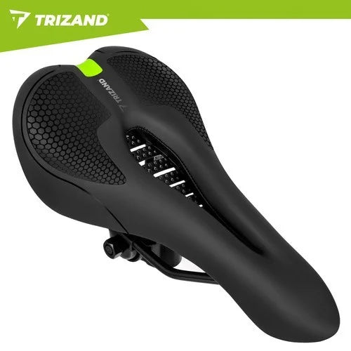 Fahrradsattel Komfortsattel 28x14 cm Gepolstert Fahrradsitz City Trekking Schwar