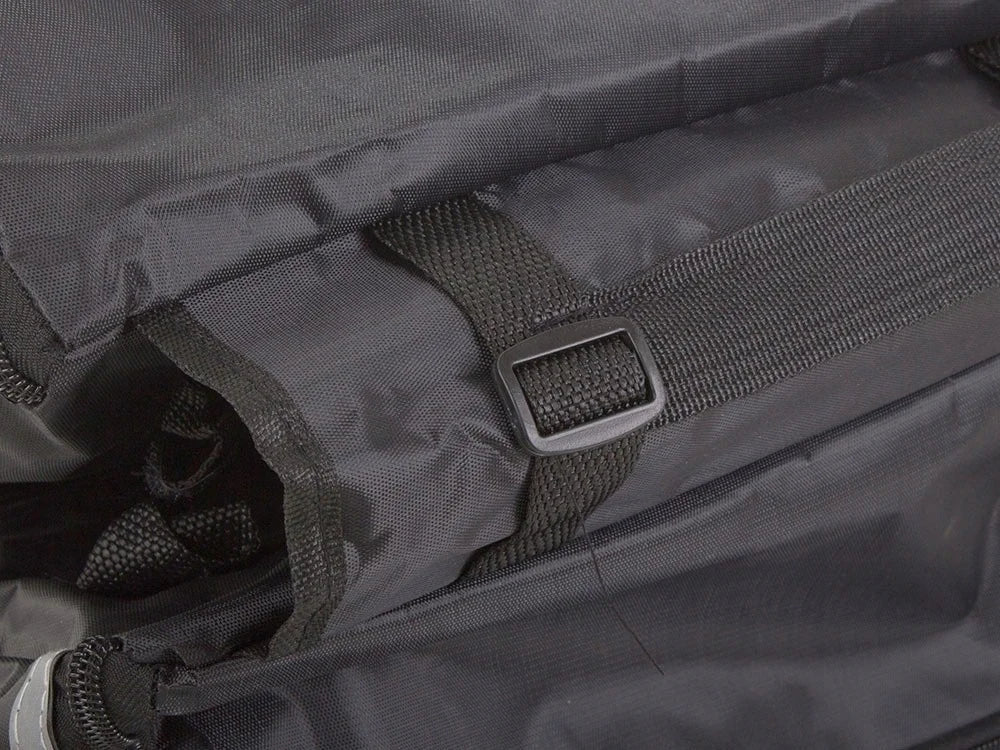 Fahrradtasche Gepäckträger 28L Doppelpacktasche 2 Fächer Reflektierend Schwarz