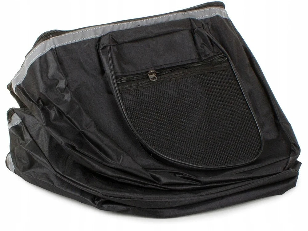 Fahrradtasche Gepäckträger 28L Doppelpacktasche 2 Fächer Reflektierend Schwarz