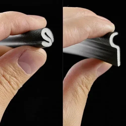 RUHHY Fensterdichtung 400 cm Selbstklebend Schwarz Türdichtung Zugluftdichtung Dichtband