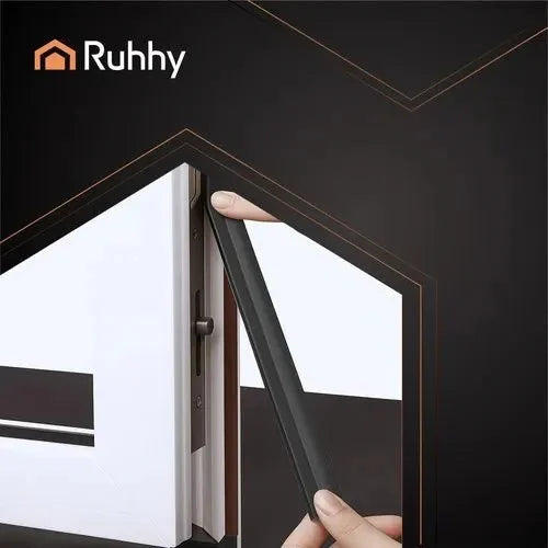 RUHHY Fensterdichtung 400 cm Selbstklebend Schwarz Türdichtung Zugluftdichtung Dichtband