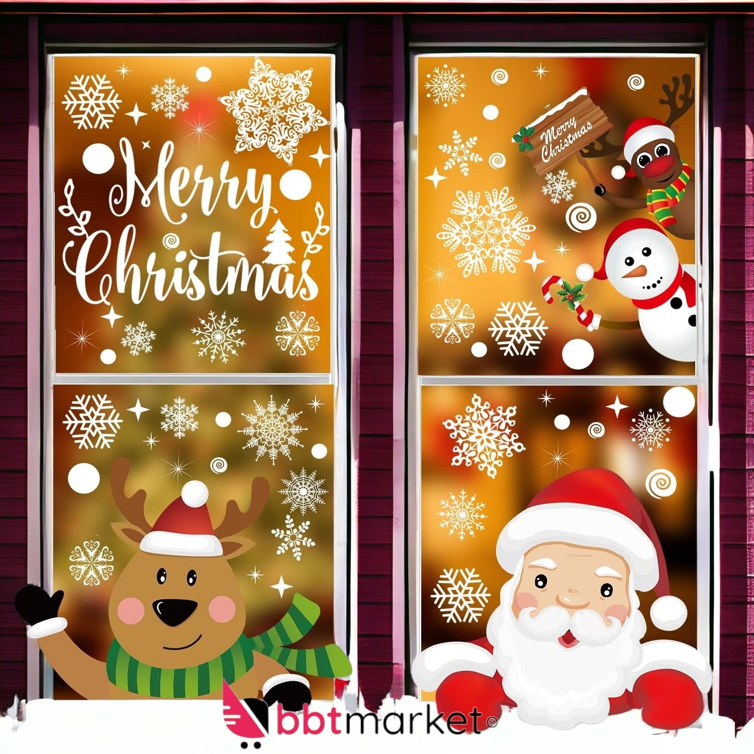 245x Schneeflocken Aufkleber Fensterbilder Fenstersticker Fensteraufkleber Deko