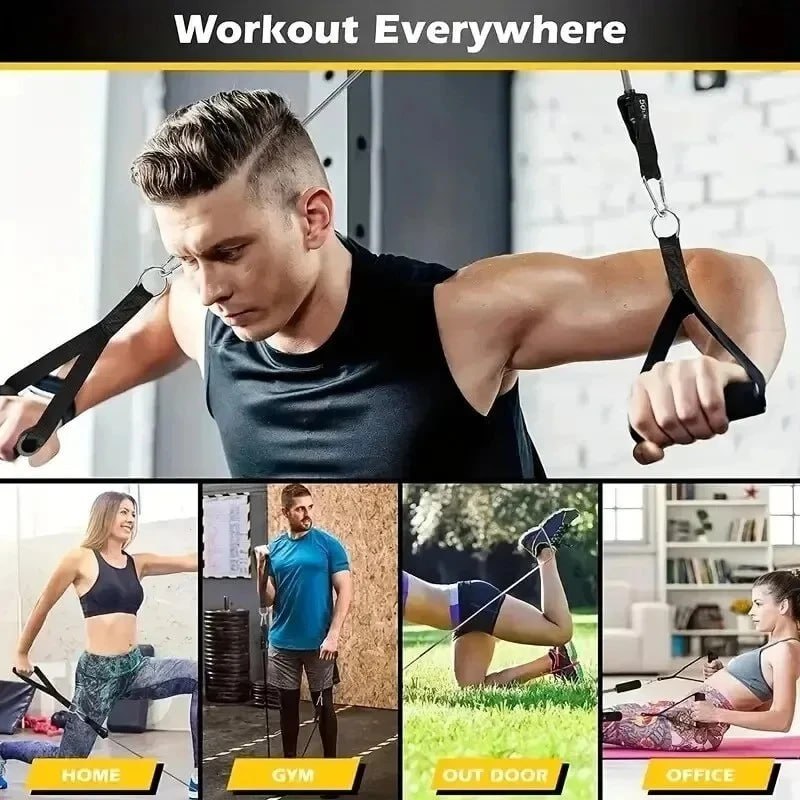 Widerstandsbänder Set 11tlg Fitnessbänder für Training Yoga Krafttraining