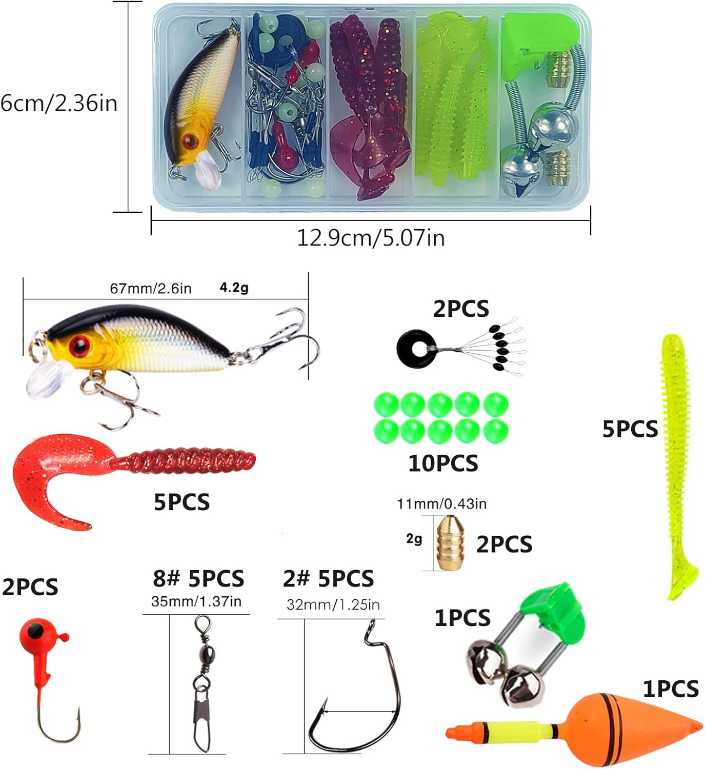 Kinder Angelset mit Teleskop-Angelrute 180 cm – Komplettes Set mit Rolle, Ködern & Tasche für Anfänger und Reisen