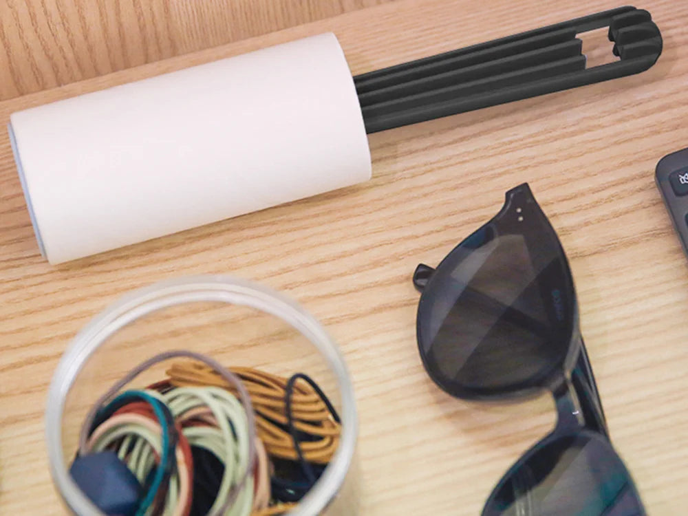 Fusselrolle 5er Set mit Halter – Kleiderrolle für Tierhaare, Staub, Kleidung, Möbel & Autopolster