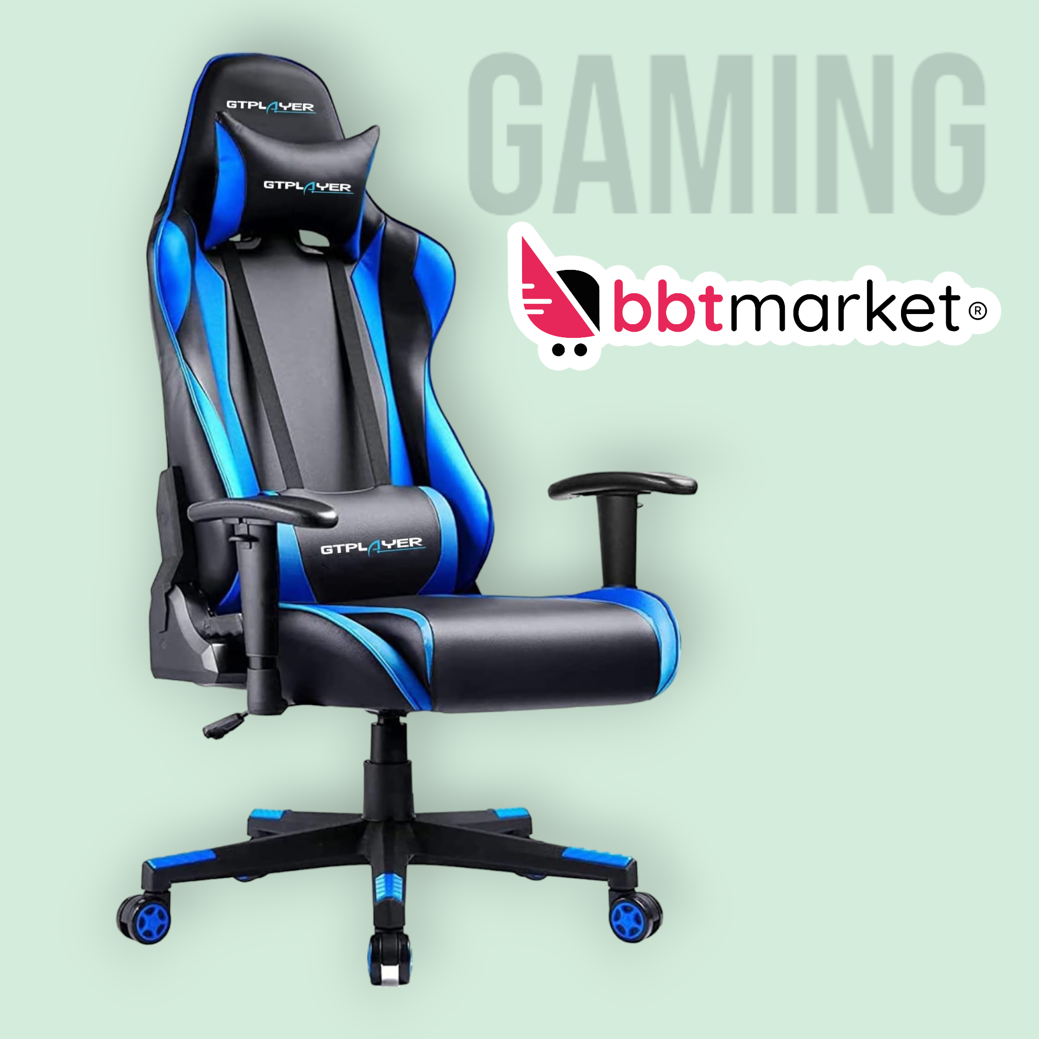 Gaming Stuhl Gamer Stuhl Racing Stuhl Einstellbare Armlehne Ergonomischer Stuhl