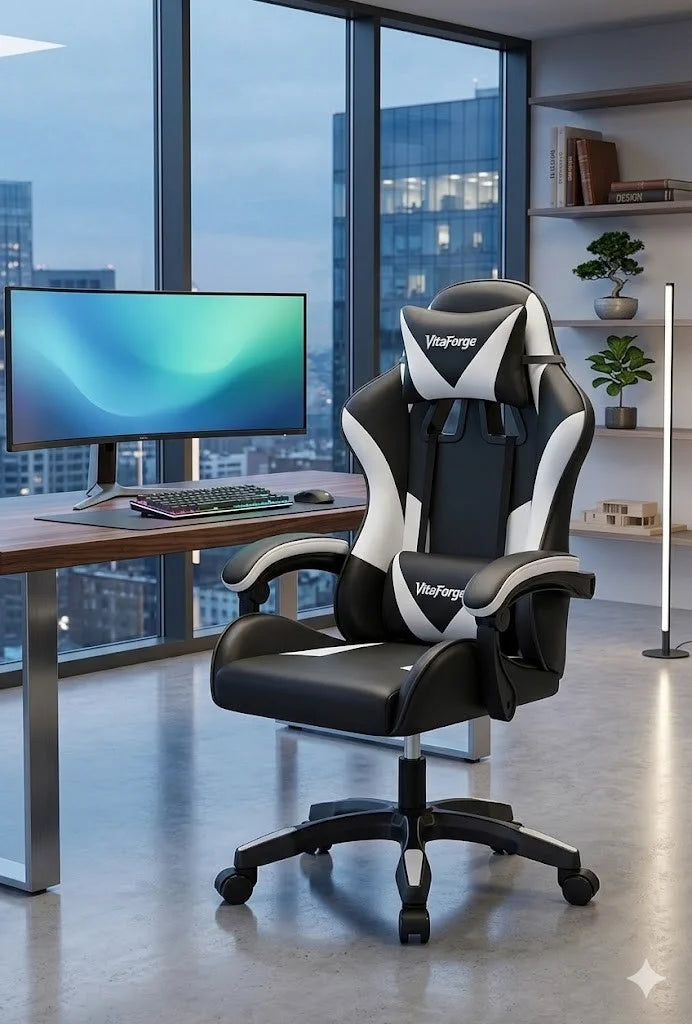 Gaming Stuhl ergonomisch Bürostuhl höhenverstellbar Drehstuhl 360°