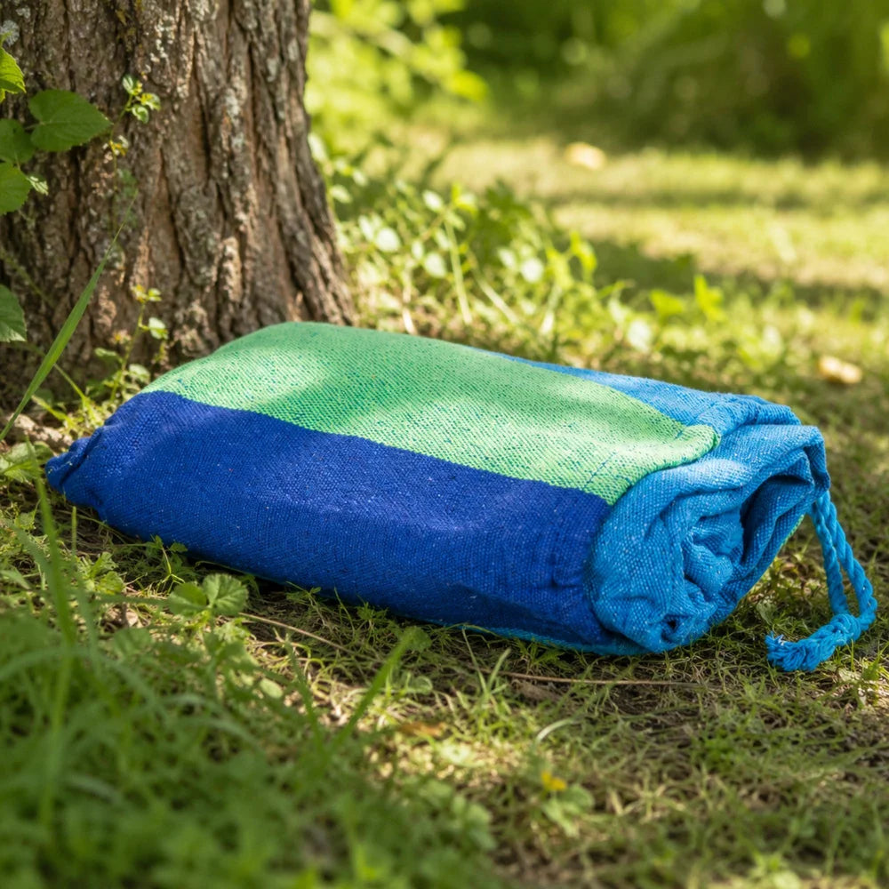 Garten Hängematte 200 × 80 cm bis 200 kg – Camping Hängematte mit Tragetasche & Befestigungsseilen