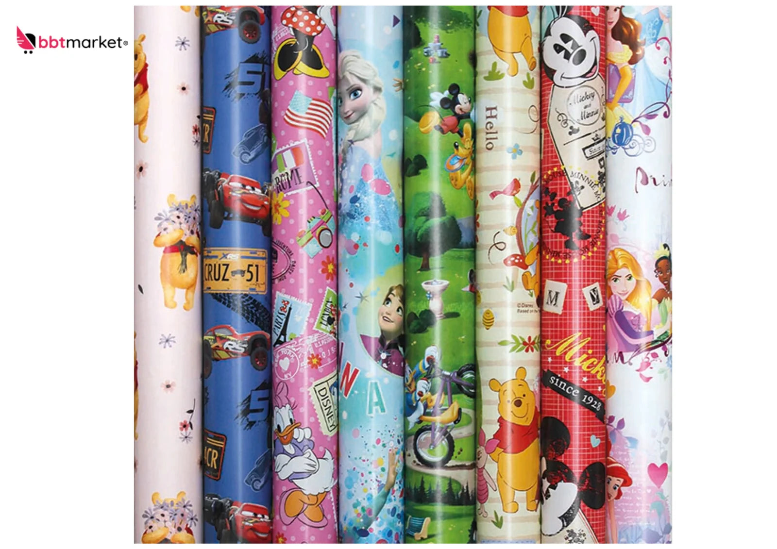 Geschenkpapier Rolle 2m x 70cm bunt Geburtstag Geschenkpapier Mix 1 Rolle